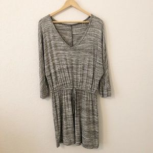 Nordstrom Caslon Heather Print Drawstring Dress